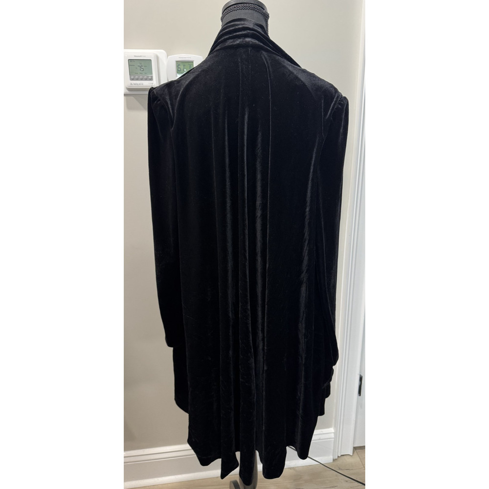 Vintage Whimsigoth Velvet Blazer Jacket Goth Oversized Women's Size Small - Picture 2 of 8